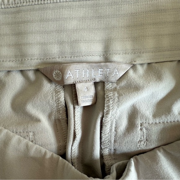 Athleta Bermuda shorts, 2 pairs. One black and one beige - Picture 3 of 9